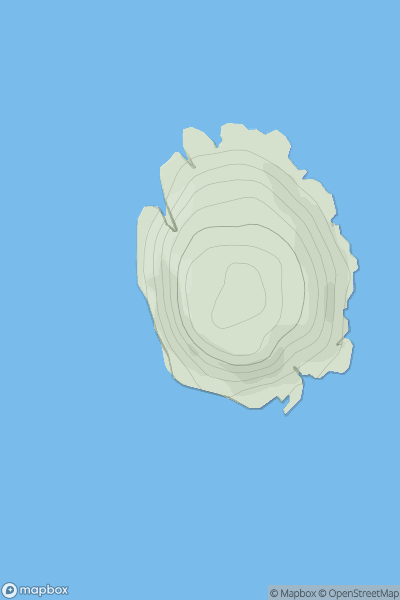 Thumbnail image for Lingeigh [Barra to Barra Head] showing contour plot for surrounding peak